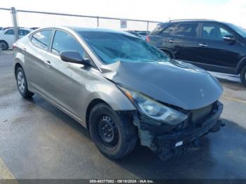  Salvage Hyundai ELANTRA