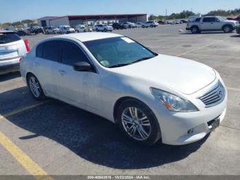  Salvage INFINITI G37