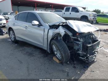  Salvage INFINITI Q50