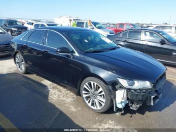  Salvage Lincoln MKZ