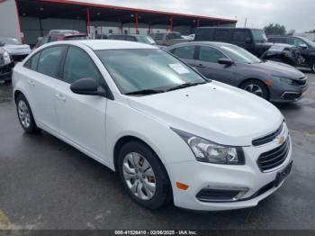  Salvage Chevrolet Cruze