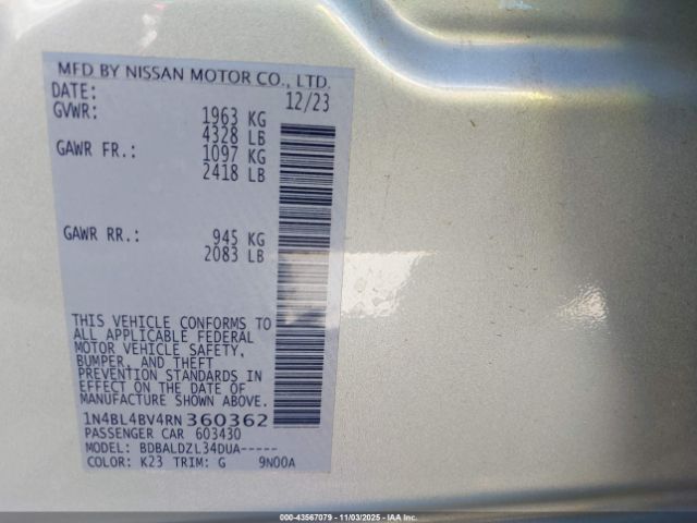 Nissan Altima S Fwd Image 16