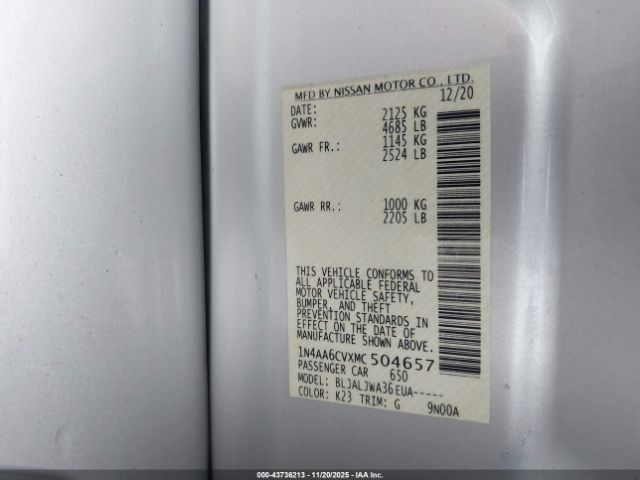 Nissan Maxima Sv Xtronic Cvt Image 10