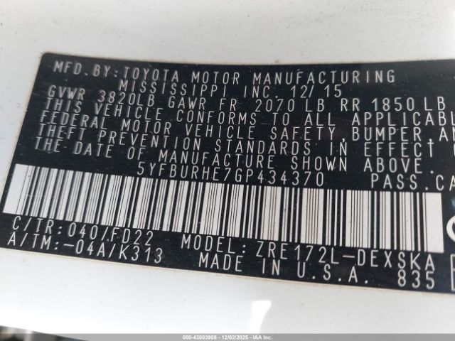 Toyota Corolla S Plus Image 18